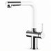 FILER Pull-Out Kitchen Faucet with Optional Filtered-Water Outlet — Upgraded 3-in-1 / White — white-background product view