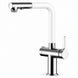 FILER Pull-Out Kitchen Faucet with Optional Filtered-Water Outlet — Upgraded 3-in-1 / White — white-background product view