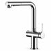 FILER Pull-Out Kitchen Faucet with Optional Filtered-Water Outlet — Upgraded 3-in-1 / Polished Chrome — white-background product view