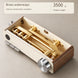 FILER cream and walnut-effect shower set — brass waterway cutaway illustration